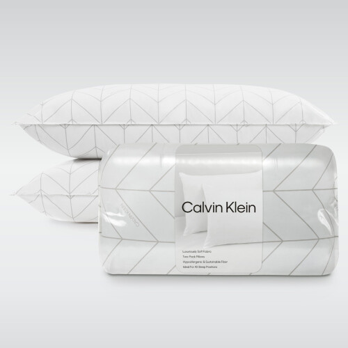 Calvin Klein Calvin Klein Herringbone Print 20 ""x 36"" ""King Size