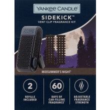 Yankee Candle MidSummer's Night Sidekick Vent Clip Fragrance Kit with Two Refills, Dot