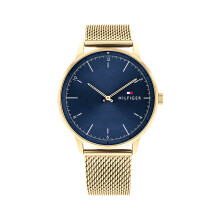 Tommy Hilfiger Men's Quartz Stainless Steel and Mesh Bracelet Watch  Color: Gold (Model: 1791877)