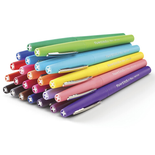 Paper Mate Paper Mate Flair Μαρκαδόροι Medium Point 0.7mm για Σχολικά Σαπούνια, 24 Χρώματα 1