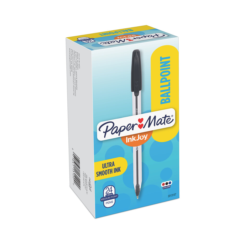 Paper Mate Inkjoy 50St Ballpoint Pens Medium Point (1.0Mm) Assorted Colors 24 Count