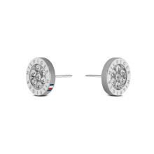 Tommy Hilfiger Dames RVS Stud Oorbellen, Kleur: Zilver (Model: 2780565)