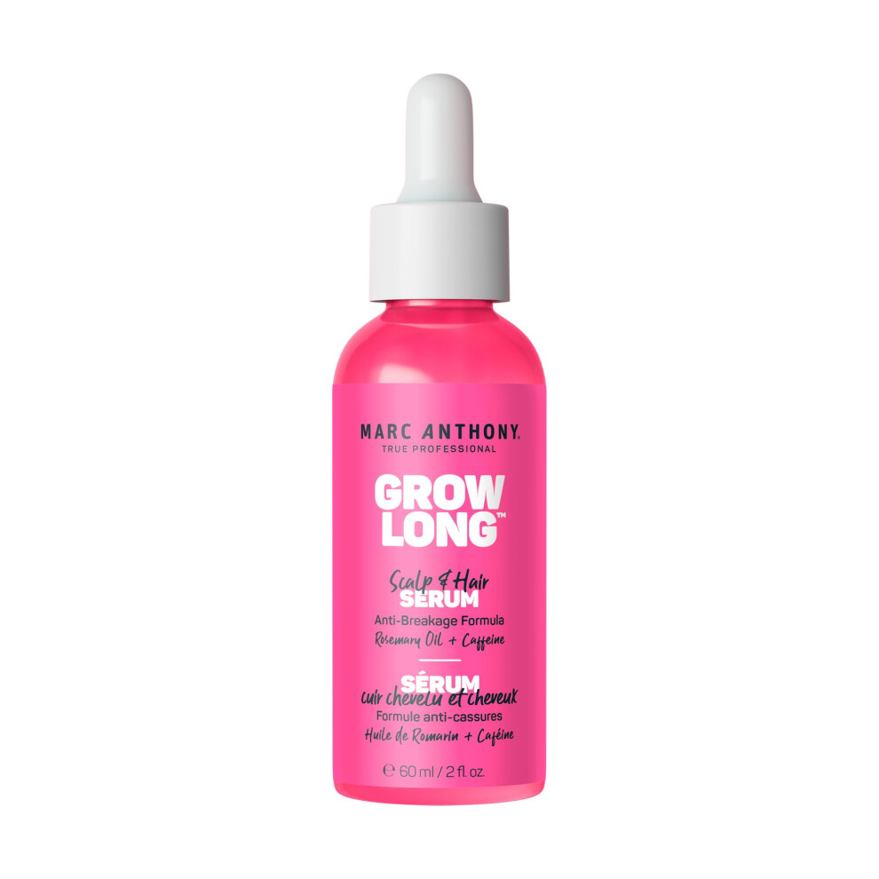 Marc Anthony Grow Long Scalp & Hair Serum - Anti-Breakage Formula Nourish Strengthen & Hydrate Scalp & Hair Follicles - Natural Shine & Fuller-L