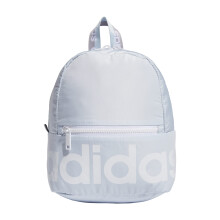 adidas Linear Mini Backpack Small Travel Bag  Sky Tint/White/Glory Grey  10.5 inch x8.5 inch x5 inch