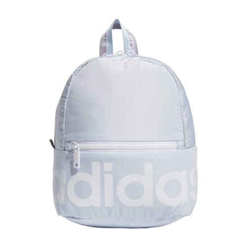 Adidas adidas linear mini mochila saco de viagem pequena tonalidade/branco/gl   ria cinza 10,5 polegadas x8,5 polegadas x5 polegadas
