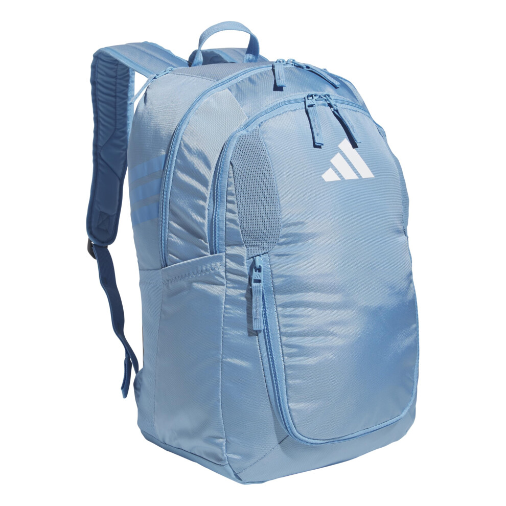 adidas Stadium Team Sports Backpack for Men and Women (36l) Durable Athletic Laptop Bag  Light Blue/4.0  One Size
