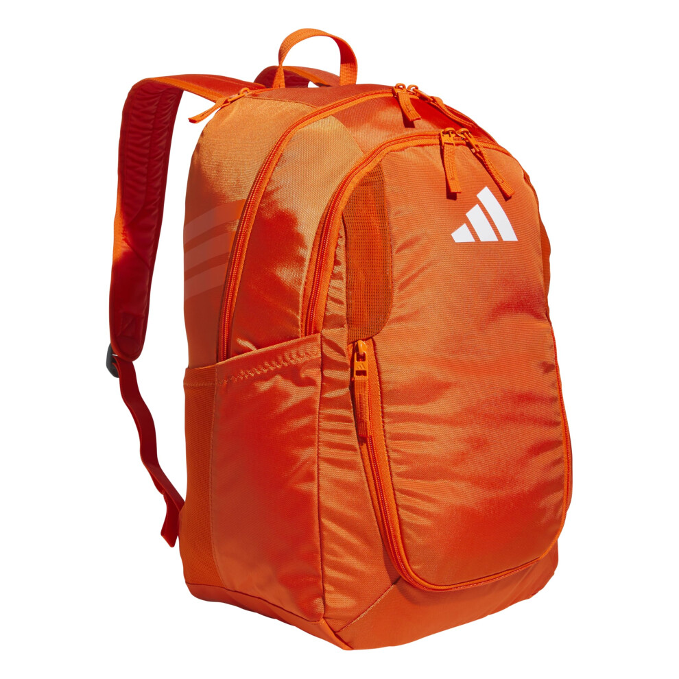 adidas Stadium Team Sports Backpack for Men and Women (36l) Durable Athletic Laptop Bag  Orange/4.0  One Size