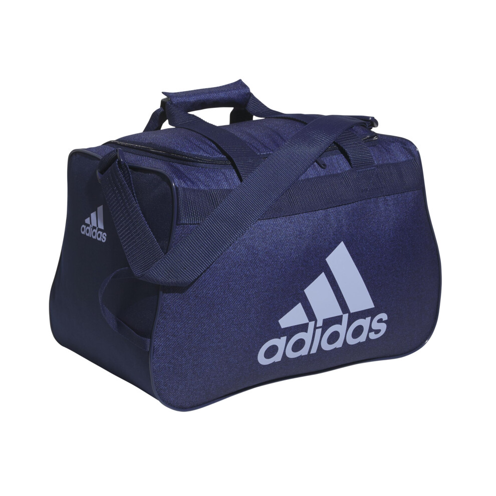 adidas Diablo Small Duffel  Sports Duffle Gym Bags for Men or Women  Twill Dark Blue/Violet Tone Purple  One Size