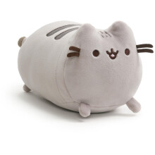 GUND Pusheen The Cat Squisheen Log Plush, Squishy Stuffed Animal for Ages 8 and Up, Gray, 6”