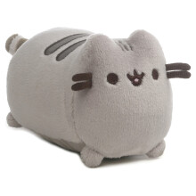 GUND Pusheen telefoon- en computerschermreiniger pluche knuffeldier kat grijs 4""""
