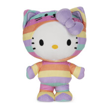 GUND Sanrio Hello Kitty Regenbogen-Outfit, Plsch, Premium-Stofftier fr Kinder ab 1 Jahr, 9,5 Regenbogen