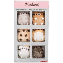 Set de 6 Pisici Plush Pusheen Comic Collector I Love Kitties, 2"