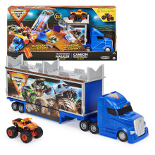 Monster Jam Transforming Hauler Spielset und Aufbewahrung mit exklusivem El Toro Loco Monster Truck, Kinderspielzeug im Ma   stab 1:64, f   r Jungen