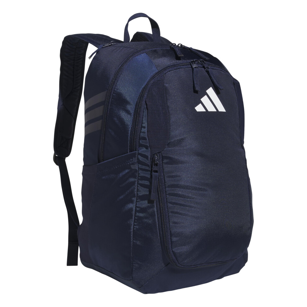 adidas Stadium Team Sports Backpack for Men and Women (36l) Durable Athletic Laptop Bag  Navy Blue 2/4.0  One Size
