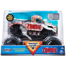Monster Jam Oficiln sberatelsk zombie Monster Truck Vozidlo lit pod tlakem v mertku 1:24 pro chlapce a dvky od 3 let