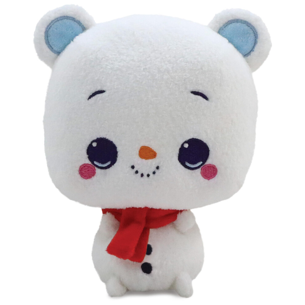 GUND lance Benny Burr, un animal en peluche expressif pour les f  tes, un bonhomme de neige en peluche doux et mignon, 6