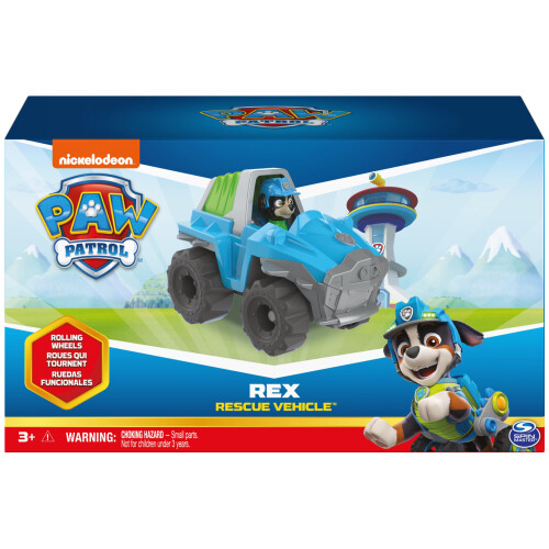 Paw Patrol Paw Patrol, Rex Το Όχημα Διάσωσης Δεινοσαύρων με Φιγούρα, Παιχνίδια για Παιδιά 3+ 1