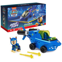 Paw Patrol Aqua Pups Chase Transformerend haaienvoertuig met verzamelbaar actiefiguur kinderspeelgoed voor kinderen vanaf 3 jaar
