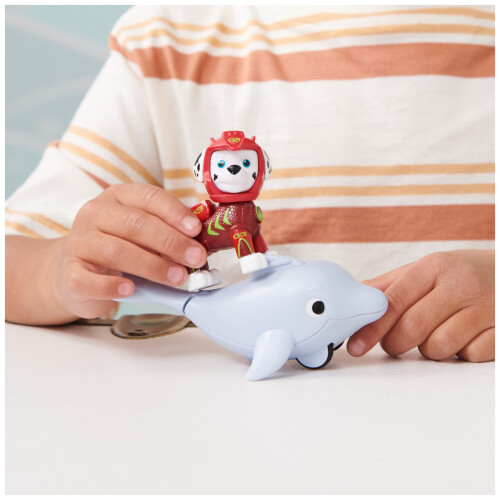 Paw Patrol Paw Patrol, Aqua Pups Marshall και Σετ Δράσης Δελφινιών, Παιχνίδια για Παιδιά 3 ετών και άνω 1