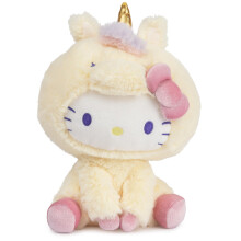 GUND Sanrio Hello Kitty Unicorn Peluche, Animal de Peluche Premium para 1 Años y Más, Amarillo, 6"