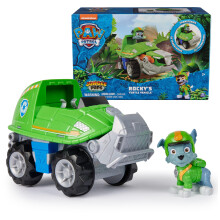 Paw Patrol Jungle Pups Rocky Snapping Turtle Voertuig Speelgoedtruck met verzamelbare actiefiguren Kinderspeelgoed voor jongens en meisjes vanaf 3 ja