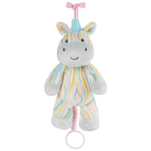 GUND Baby Safari Friends Zebra Pull-Down Musical en peluche jouet sensoriel de voyage avec boucle de poussette pour 0 et plus arc-en-ciel 12 ans