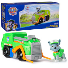 Paw Patrol Rockys Recycle Truck Toy Vehicle with Collectible Action Figure Sustainably Minded Kids Toys for Boys & Girls Ages 3 and Up