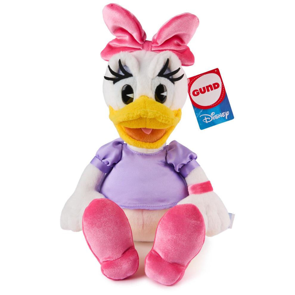 Gund Disney Officiel Daisy Duck Peluche Classique Mickey Et Ses Amis Peluche Collector Deluxe Pour 1 An Et Plus Bleu/Blanc 14-image
