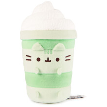 GUND Pusheen Sips Matcha Latte, Pl sch, Matcha-Teespielzeug, Dessert, Essen, Stofftier, f r Kinder ab 8 Jahren, Gr n, 9,5