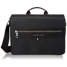 Tommy Hilfiger Womens Tommy Hilfiger dla kobiet leo messenger torba Pebble Black One Size US