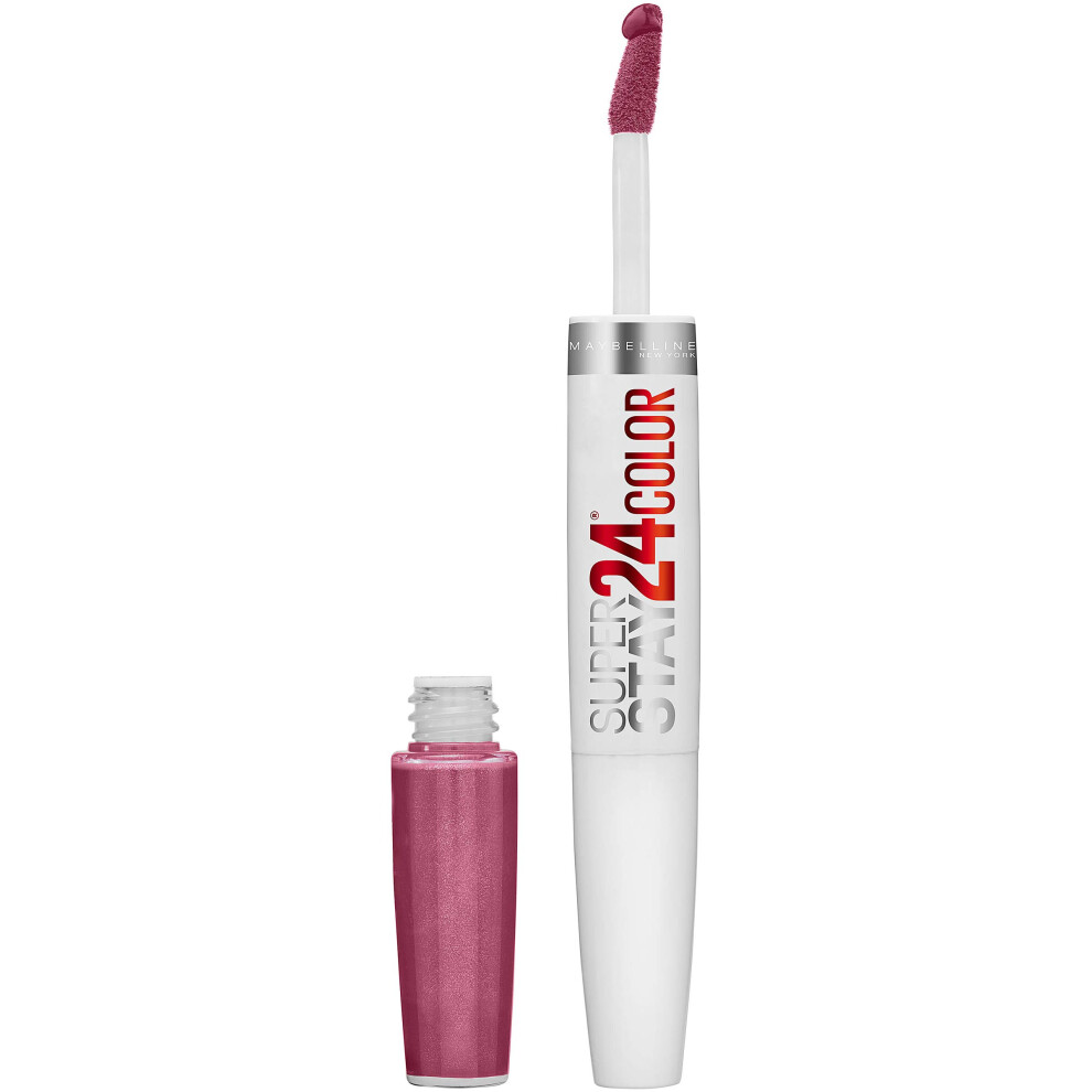 Maybelline Super Stay 24  2-Step Liquid Lipstick Makeup  Long Lasting Highly Pigmented Color with Moisturizing Balm  Infinite Petal  Pink  1 Count