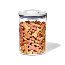 OXO Good Grips Pet POP Container - 3.3 Qt/3.1 L Ideal for up to 3lbs of Dog Food or 2.5lbs of Cat Food Airtight Dog and Cat Food Storage Container B