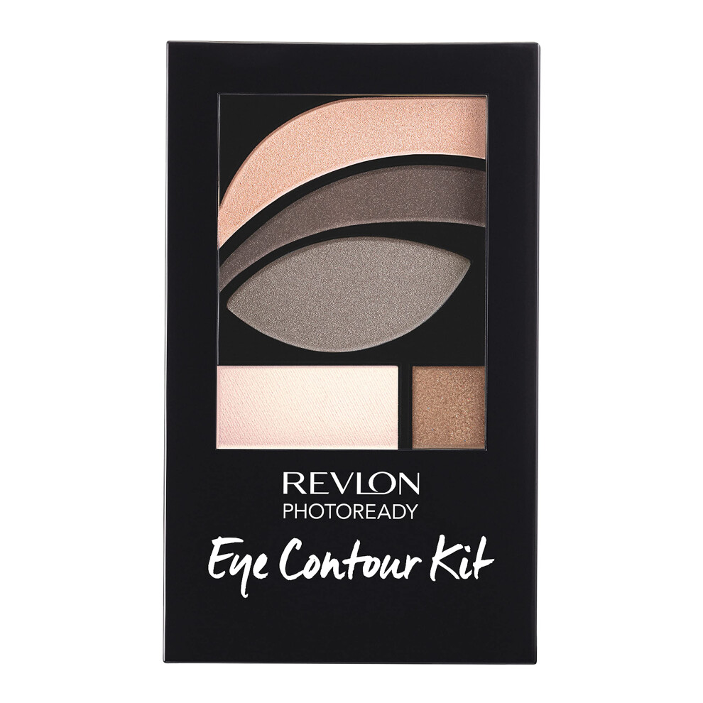 Revlon PhotoReady Eye Contour Kit  Eyeshadow Palette with 5 Wet/Dry Shades & Double-Ended Brush Applicator  Metropolitan (501)  0.1 oz Powder-image-OPC-PFPPPGQ-NEW
