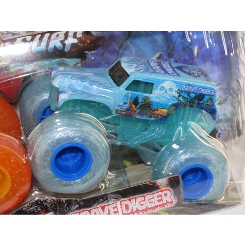 Monster Jam Monster Jam 2022 Earth vs Surf Series 2-Pack 'W' Whiplash & Grave Digger 2