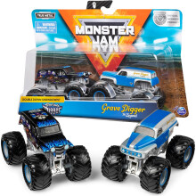 Monster Jam Grave Digger gegen Son-Uva Bagger Monster Truck Duo Pack- True Metal 1:64 Skala Die-Cast mit original Grabgrabes Farbe und Krper fun