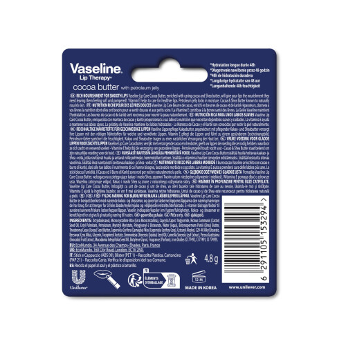 Vaseline Vaseline Lip Therapy Stick, Cacaoboter, 4.8g 1