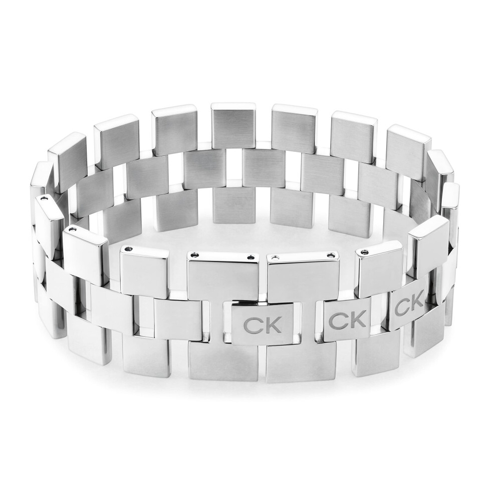 Calvin Klein Jewelry Women's Link Bracelet Color: (Model: 35000243) Silver