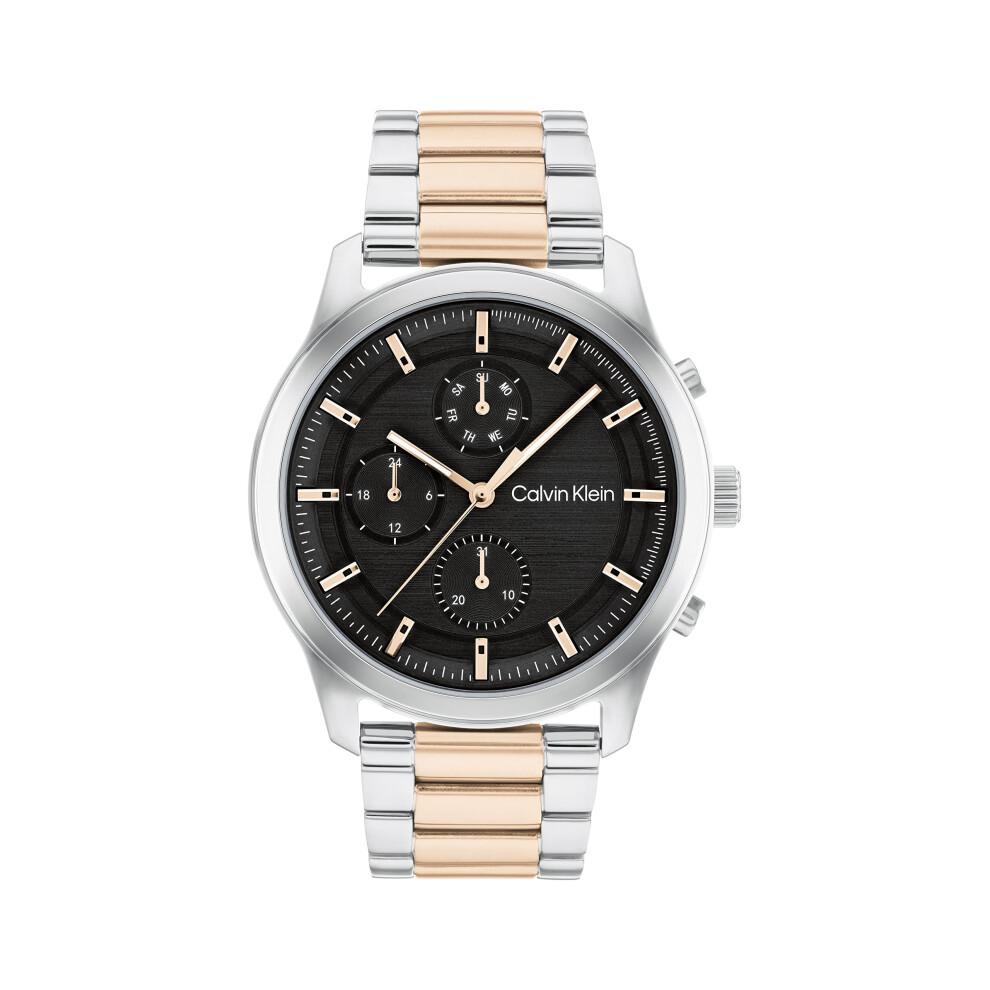 Calvin Klein Men's Quartz Stainless Steel Case and Link Bracelet Watch  Color: Two Tone (Model: 25200210)