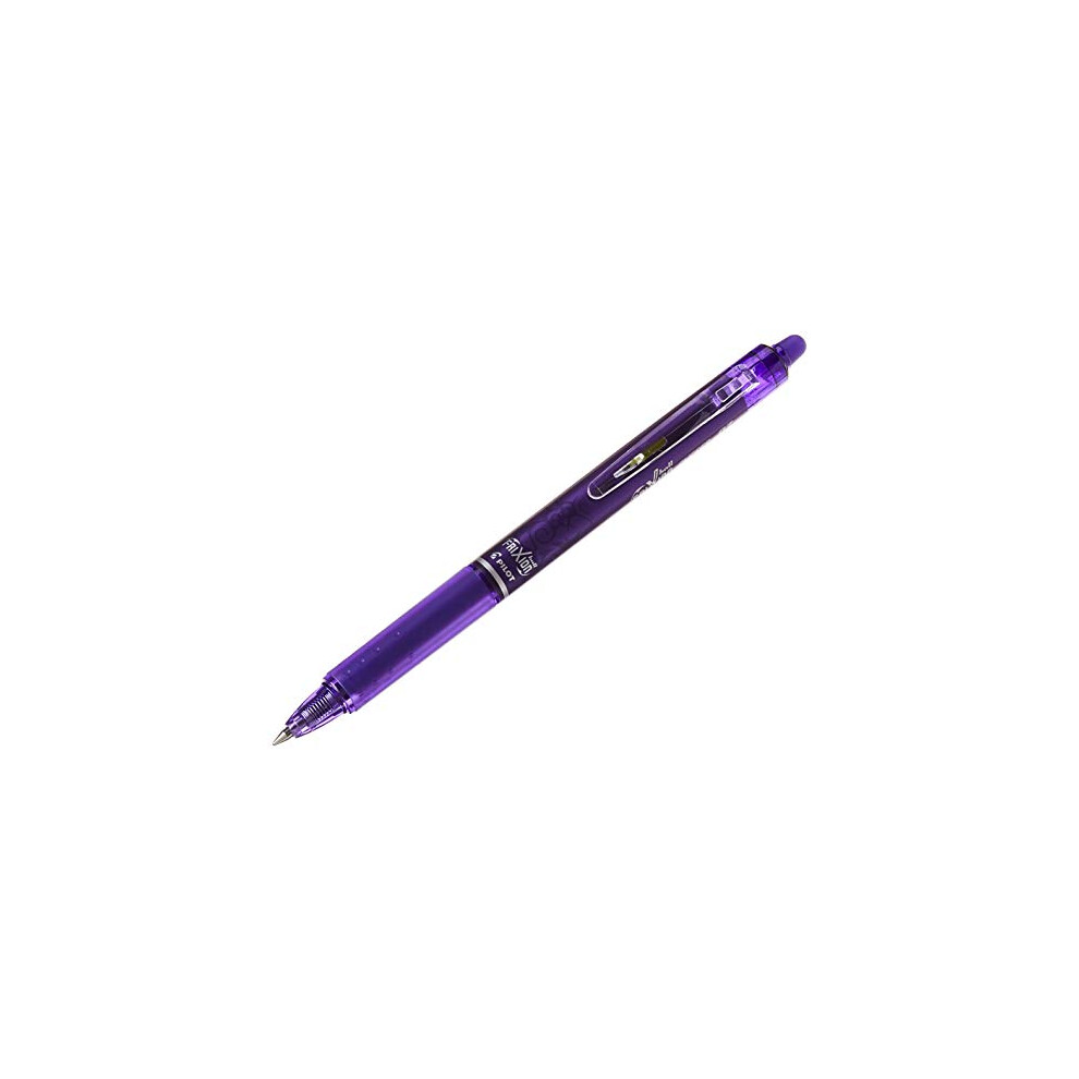 Pilot Frixion Clicker Retractable Erasable Rollerball 07 Mm Tip - Violet Box Of 12