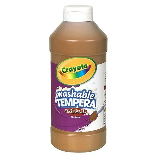 Crayola Artista II afwasbare temperaverf bruin 16 oz