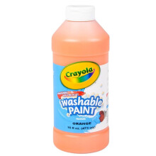 Crayola; Pest  v   oranssi maali; Taidety  kalut; 473 ml:n muovinen puristuspullo, kirkas ja rohkea v  ri
