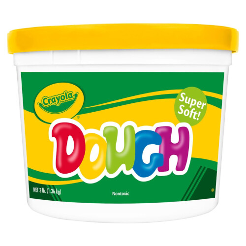 Crayola Crayola Ζυμάρι - Κίτρινο (3lb), Ζυμάρι για Παιδιά, Επανασφραγιζόμενο Κουτί, 3+ Ετών 1