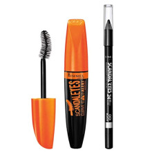 Rimmel ScandalEyes Curve Alert Mascara met Waterproof Kohl Kajal Liner, 1 Set, Combo