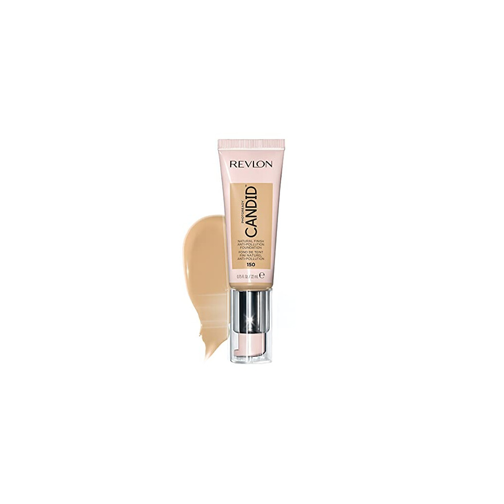 Revlon PhotoReady candid Natural Finish Foundation  with Anti-Pollution  Antioxidant  Anti-Blue Light Ingredients  150 crAme Brulee  075 fl oz