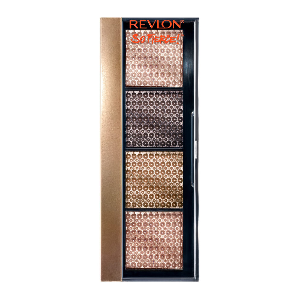 Revlon Eyeshadow Palette  So Fierce Prismatic Eye Makeup  Ultra Creamy Pigmented in Blendable Matte & Pearl Finishes  961 That's A Dub  0.21 Oz-image-OPC-PFN25NN-NEW