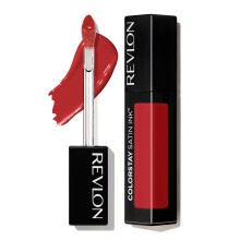 Revlon Liquid Lipstick Face Makeup ColorStay Satin Ink Longwear Rich Lip Colors Formulated with Black Currant Seed Oil 018 Fired Up 0.17 Fl Oz