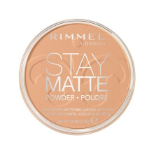 Rimmel London Stay Matte ? 016 Deep Beige ? Kompaktpuder, leicht, hohe Deckkraft, Glanzkontrolle, 14 g