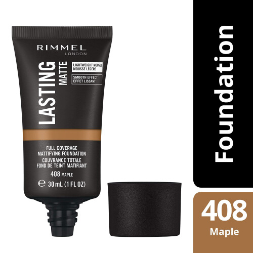 Rimmel Rimmel Lasting Matte Foundation - 408 Maple 1
