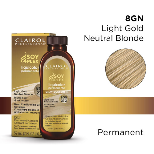 Clairol Clairol Professional Μόνιμο Χρώμα Μαλλιών για Ξανθά Μαλλιά, 8gn Ανοιχτό Χρυσό Ξανθό, 2 oz 1