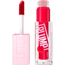 MAYBELLINE Lifter Gloss, Plumping Lip Gloss με Πιπεριά και 5% Maxi-Lip, Red Flag, Διαφανές Κόκκινο, 1 Τεμάχιο